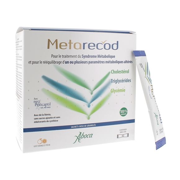Metarecod Behandlung des metabolischen Syndroms Aboca - Packung mit 40 Portionsbeuteln Granulat