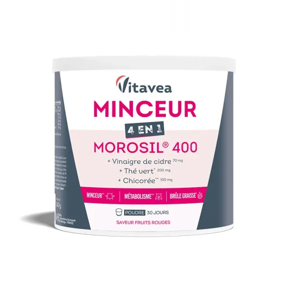 Mager Morosil 400mg 4in1 Geschmack rote Früchte Vitavea - Dose mit 240g