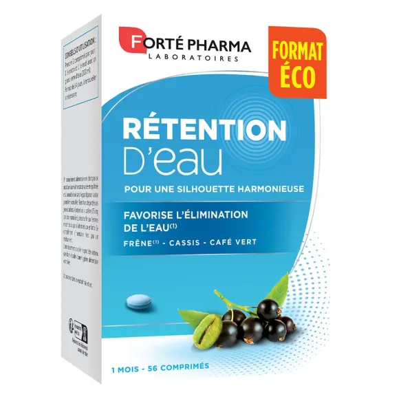 Mageretention Wasser Forté Pharma - Packung mit 56 Tabletten