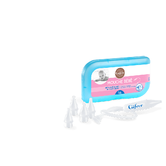 Baby Nasal Aspirator + 4 Tips Gifrer - 1 Baby Nasal Aspirator