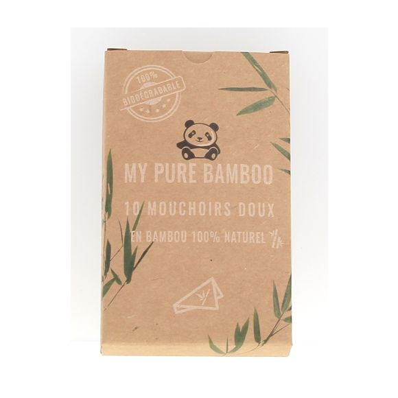 Weiche Bambus-Taschentücher My Pure Bamboo - 10 Taschentücher