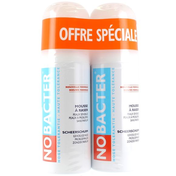 Hochverträglicher Rasierschaum Nobacter - 2 x 150 ml Packung