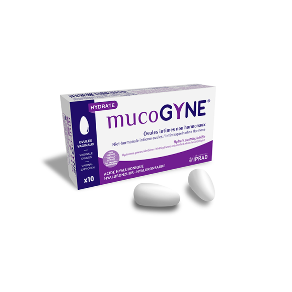 Mucogyne intime Ovule ohne Hormone - Packung mit 10 vaginalen Ovulen