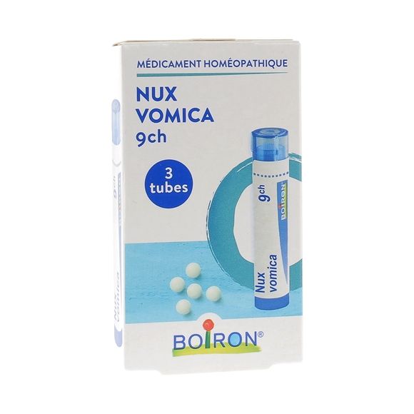 NUX VOMICA 9CH Granulat Boiron - 3 Röhrchen à 4g