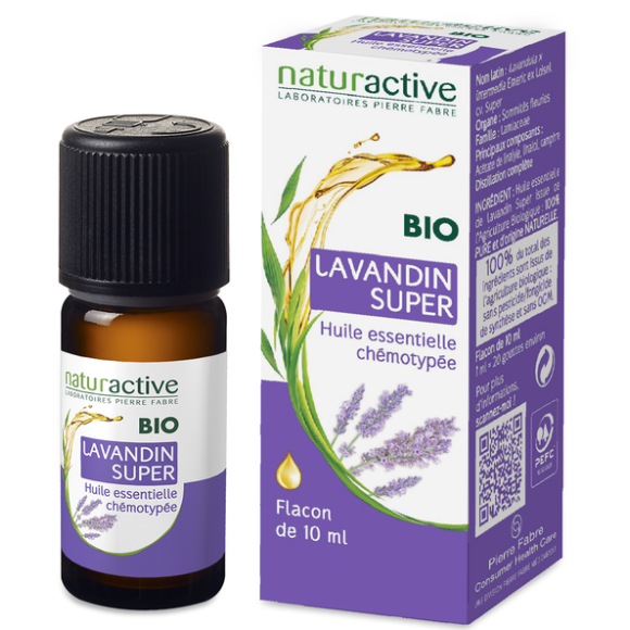 Ätherisches Lavandinöl bio Naturactive - Flasche mit 10 ml