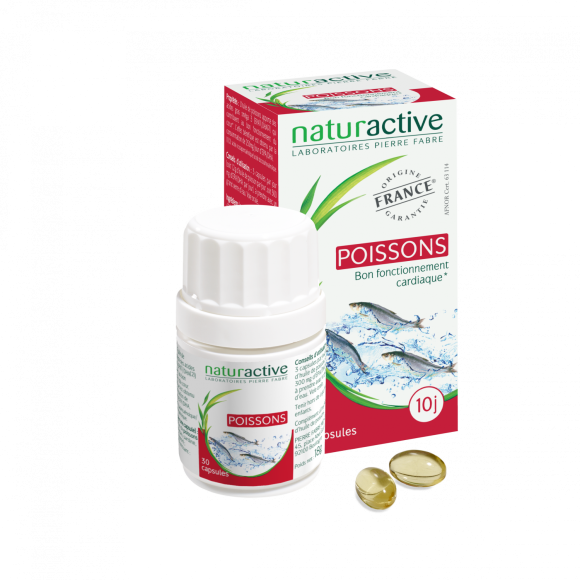 Elusanes Fischöl Naturactive - Packung mit 30 Kapseln