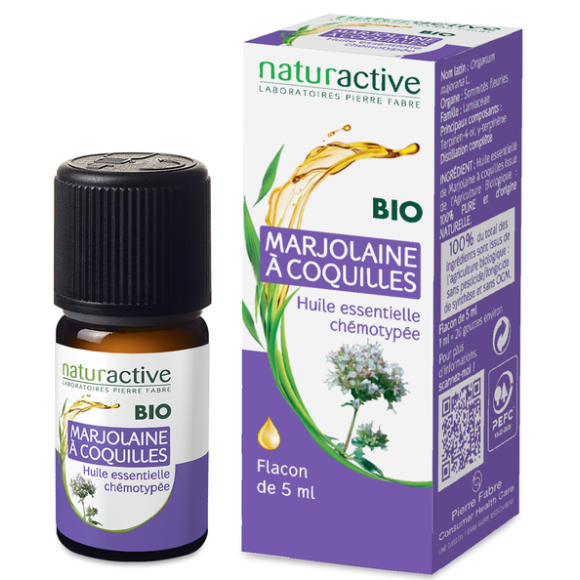 Ätherisches Öl von Bio-Majoran Naturactive - Flasche mit 5 ml