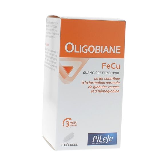 Oligobiane FeCu Eisen Kupfer PileJe - Packung mit 90 Kapseln