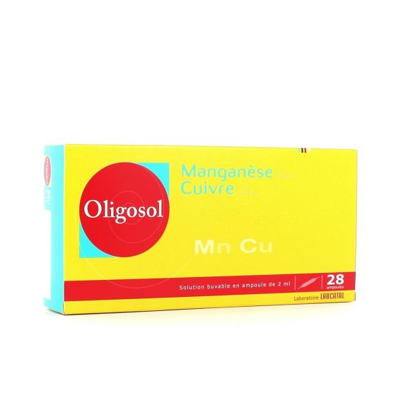 Oligosol Mangan Manganlösung in Ampullen - Packung mit 28 Ampullen