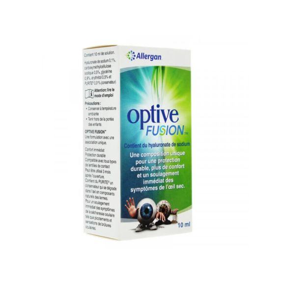 Optive Fusion ophthalmische Lösung Allergan - Flasche mit 10 ml