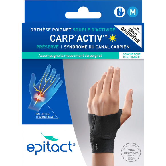 Carp'Activ Handgelenkstütze für die linke Hand Größe M Epitact - 1 Stütze