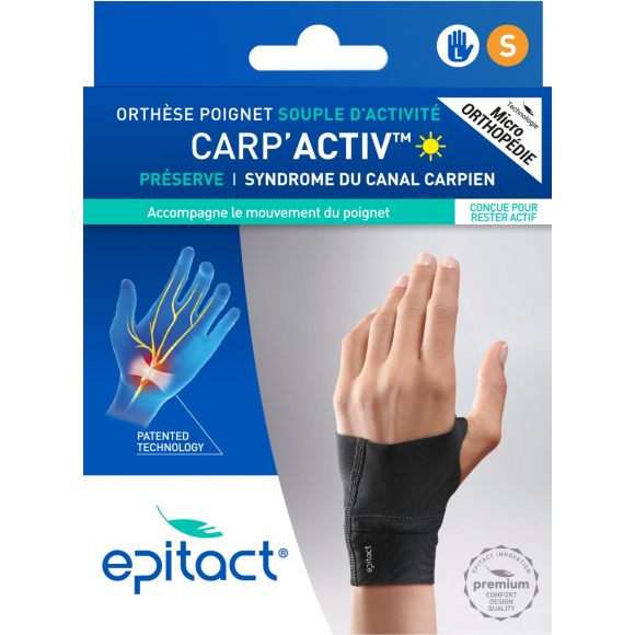 Carp'Activ Handgelenkstütze für die linke Hand Größe S Epitact - 1 Stütze