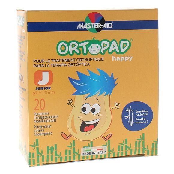 Augenpflaster Happy Ortopad - Packung mit 20 Pflastern