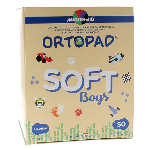 Augenverband Soft Boys Ortopad - Packung mit 50 Verbänden
