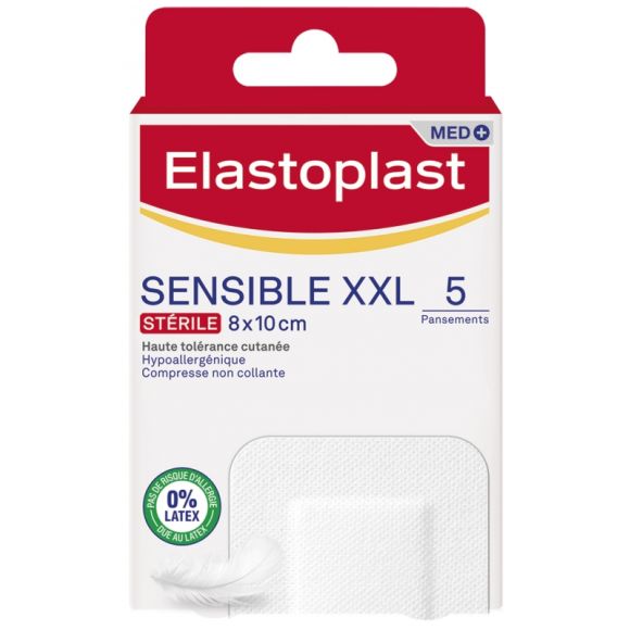 Sensible XXL sterile Pflaster Elastoplast - Packung mit 5 Pflastern