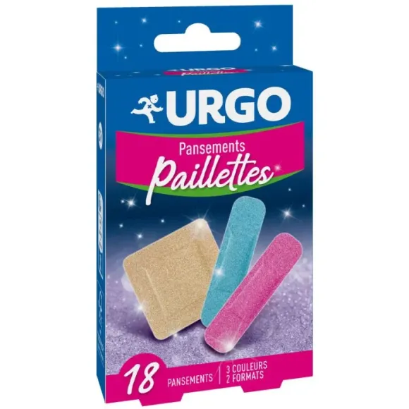 Glitzerpflaster Urgo - Schachtel mit 18 Pflastern