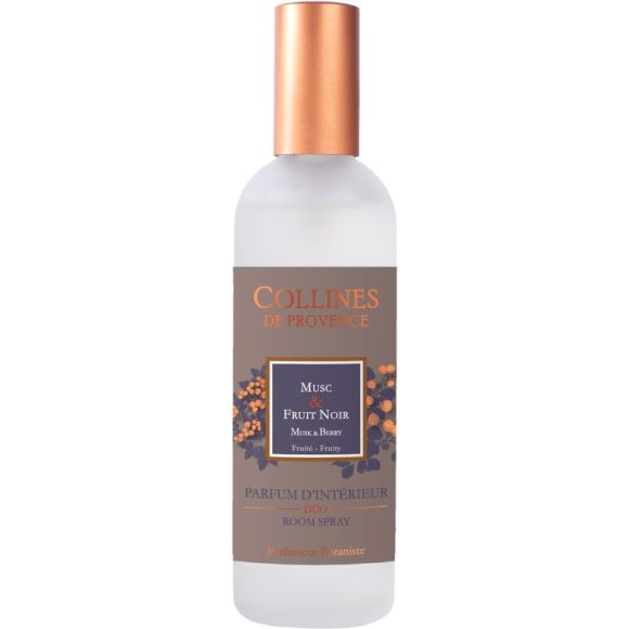 Raumduft Moschus & Schwarze Frucht Collines de Provence - Spray 100ml