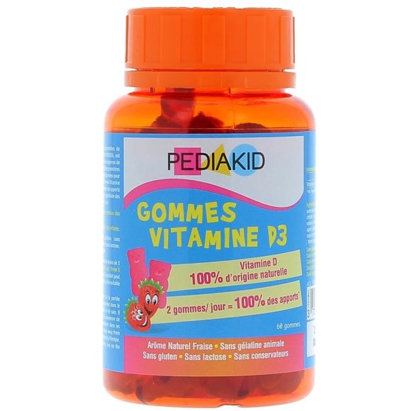 Pediakid Vitamin D3 Ineldea - Dose von 60 Gummis