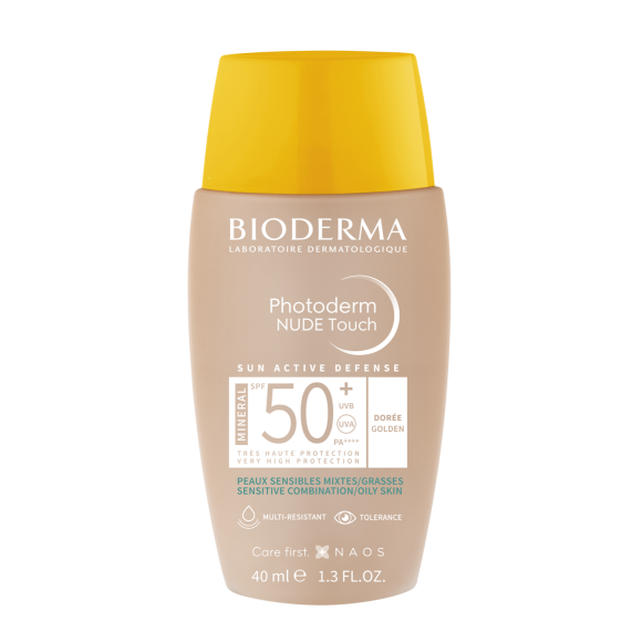Photoderm Nude Touch SPF50+ goldene Nuance Bioderma - Flasche mit 40 ml