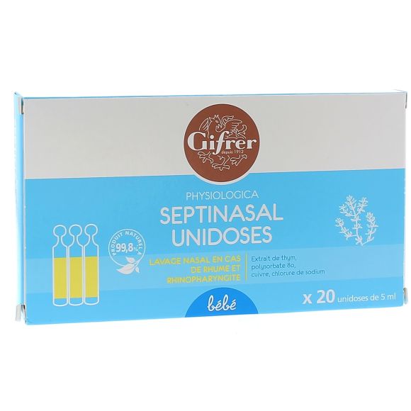 Physiologica septinasal Nasenspülung für Babys - 20 Einzeldosen à 5 ml