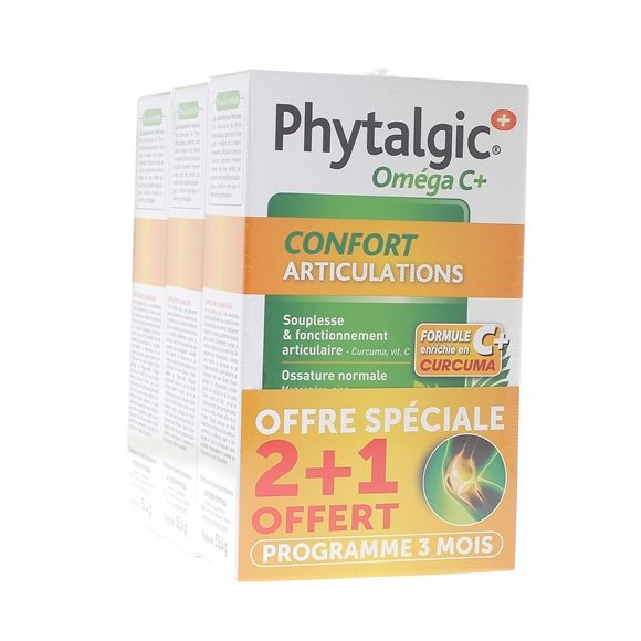 Phytalgic Omega C+ Gelenkkomfort Nutreov - 3er Pack mit 60 Kapseln