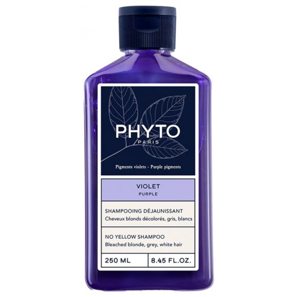 PhytoViolet Shampoo gegen Gelbstich Phyto Paris - Flasche mit 250 ml