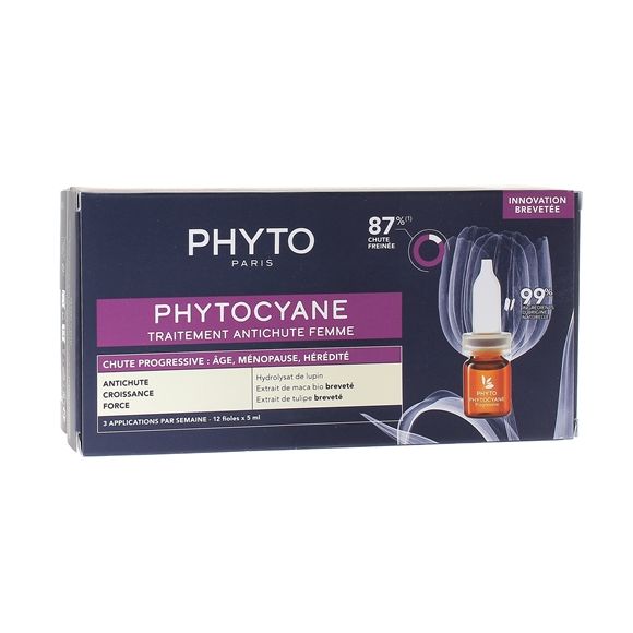 Phytocane Behandlung gegen Haarausfall bei Frauen, fortschreitender Haarausfall - 12 Ampullen zu 3 ml