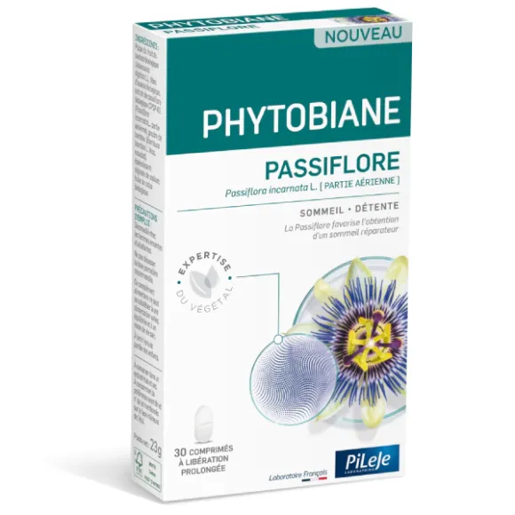 Phytobiane Passionsblume Pileje - Packung mit 30 Tabletten