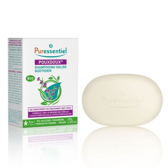 Poudoux Festes Shampoo für den täglichen Gebrauch bio Puressentiel - 60g Stück