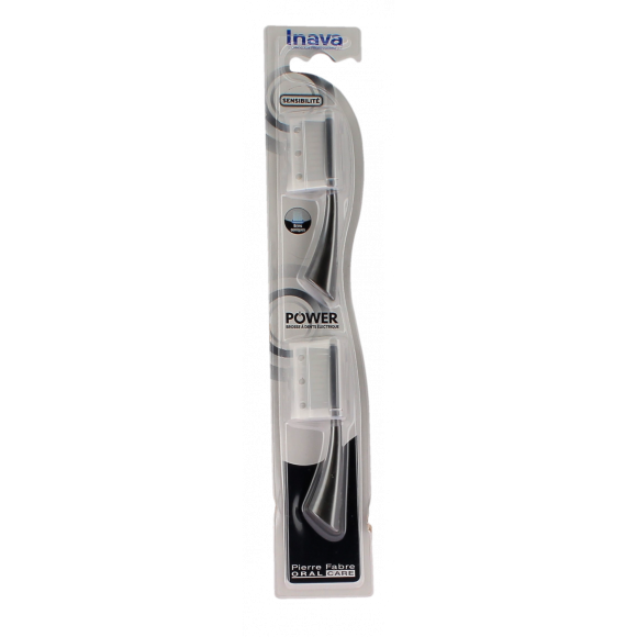 Power Sensitivitätsbürstenköpfe Inava - 2 Köpfe