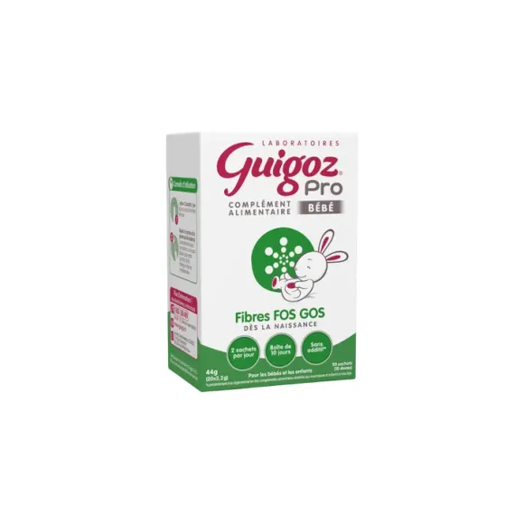 Pro Fasern FOS GOS Baby Guigoz - Box mit 20 Beuteln à 2,2 g