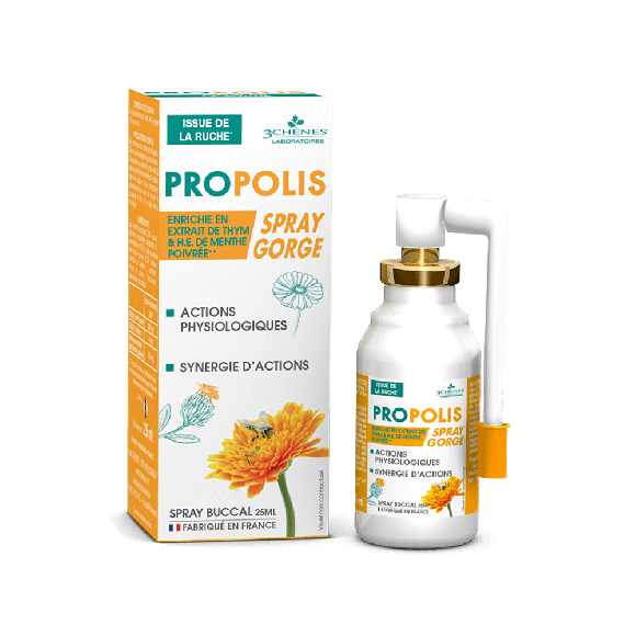 Propolis Halspray Les 3 Chenes - Spray von 25 ml
