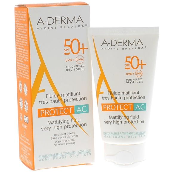 Protect AC mattierende Fluid LSF 50+ A-Derma - Tube mit 40 ml