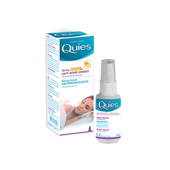Anti-Schnarch Mundspray mit Honig-Zitronen-Geschmack Quies - Spray mit 70 ml