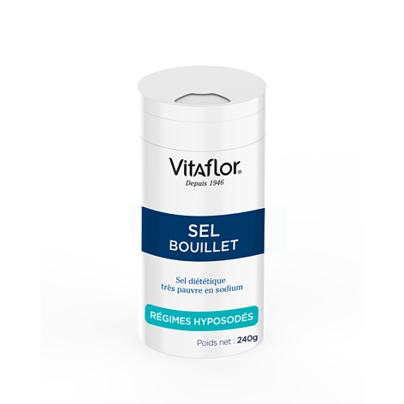 Diätsalz Bouillet mit sehr niedrigem Natriumgehalt Vitaflor - 240g Glas