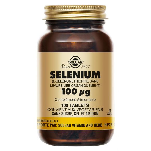 Selen 100 µg Solgar - Packung mit 100 Tabletten