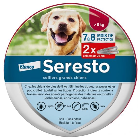 Seresto Halsband für große Hunde Elanco - 2 Halsbänder