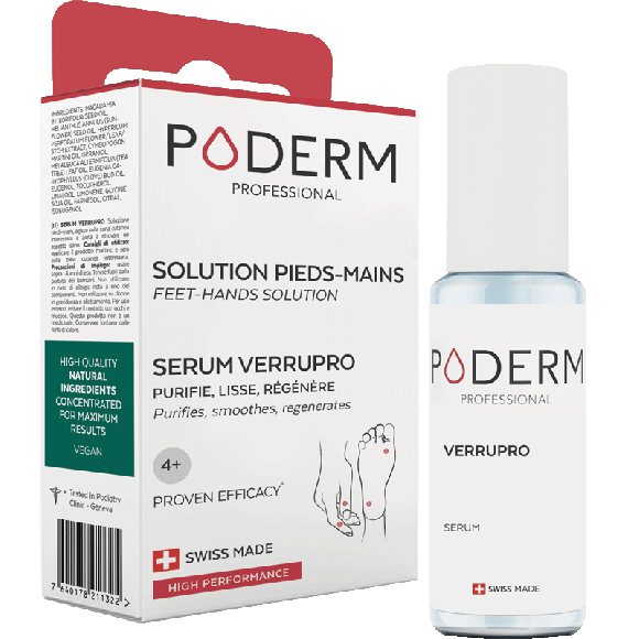 Verrupro Serum Lösung für Hände und Füße Poderm - Flasche mit 8 ml