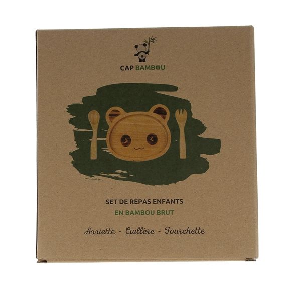 Set für Kinder aus Bambus Cap Bambou - Box mit 3 Produkten