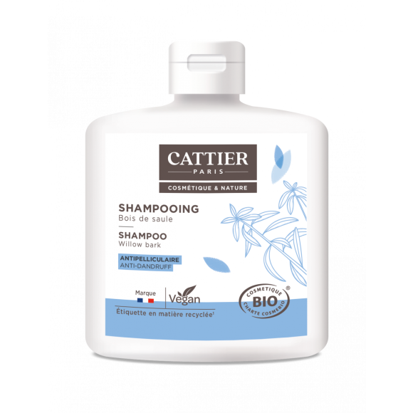 Bio Anti-Schuppen Shampoo mit Weidenholz Cattier - Flasche 250 ml