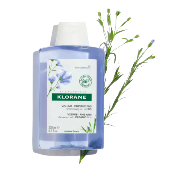 Bio-Leinsamen Volumen Shampoo Klorane - 200ml Flasche