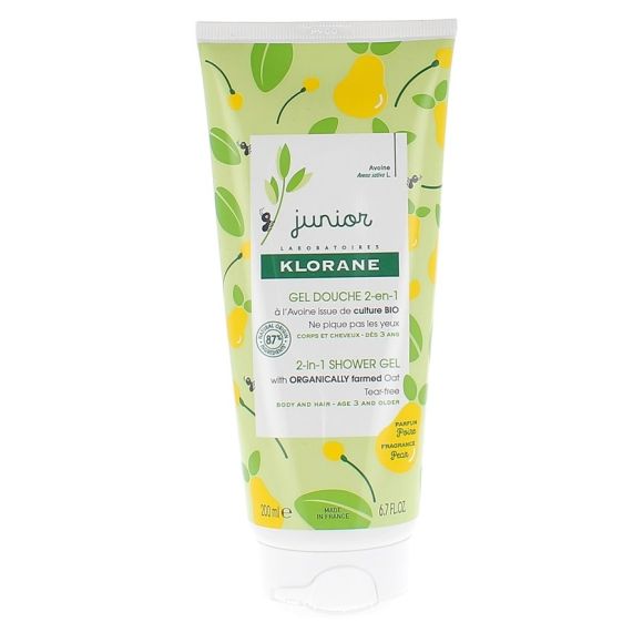 Duschgel 2 in 1 Duft Birne Junior Klorane - Tube mit 200 ml
