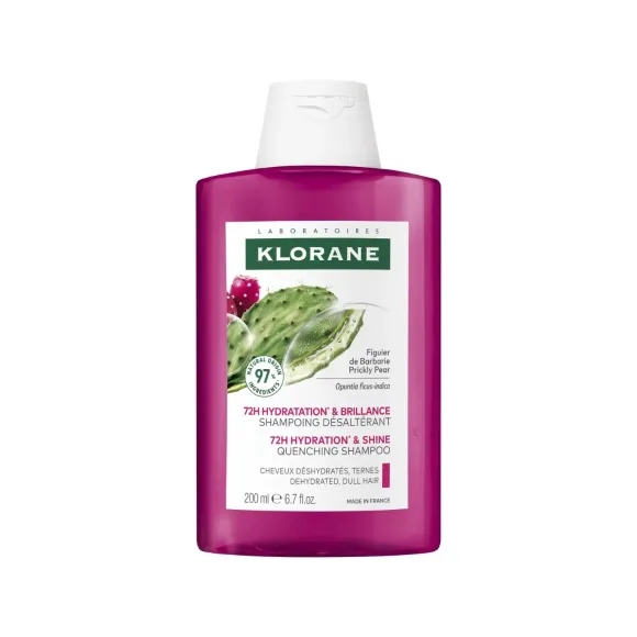 Shampooing Feuchtigkeit und Glanz Feigenkaktus Klorane - Flasche 200ml