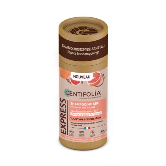 Bio-Pulver-Shampoo mit rosa Grapefruit Centifolia - 50g Dose