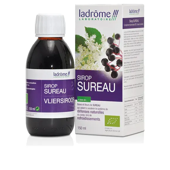 Bio-Holunderblütensirup Ladrôme - Flasche 150ml