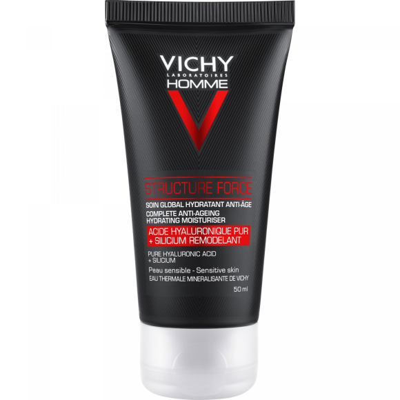 Globale feuchtigkeitsspendende Anti-Aging-Pflege Struktur Force Vichy Homme - Tube mit 50 ml