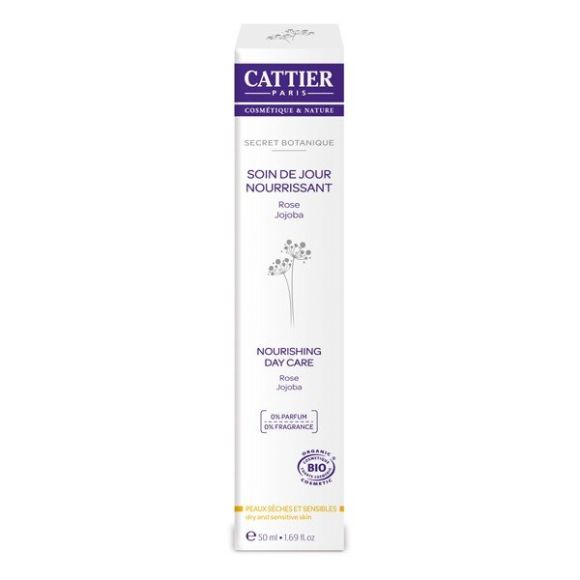 Bio-Nährende Tagespflege Secret Botanique für trockene und empfindliche Haut Cattier - Flasche mit 50 ml