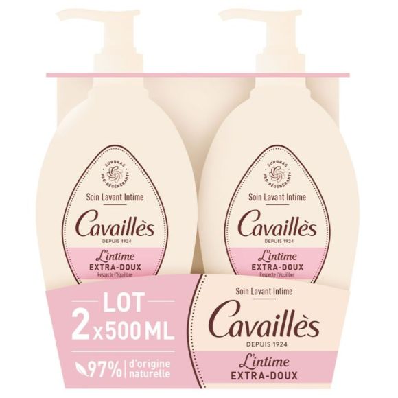 Extra-sanfte Intimwaschlotion Rogé Cavaillès - 2er-Pack à 500 ml