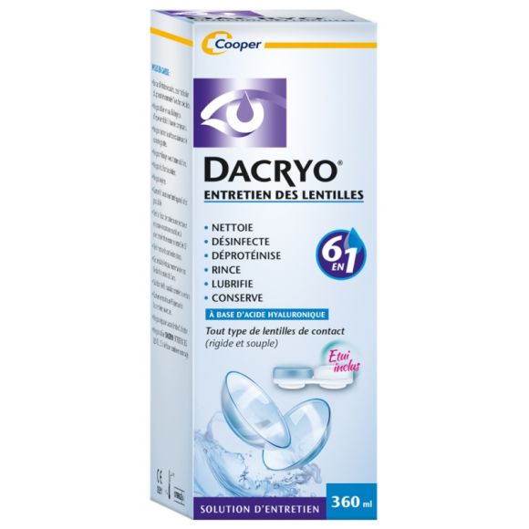 Dacryo Cooper Kontaktlinsen-Pflegelösung - 360 ml Flasche