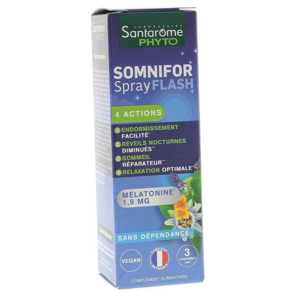 Somnifor Spray Flash 1,9 mg Melatonin Santarome - Spray von 20 ml